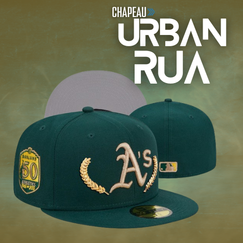 CAPPELLO 59FIFTY FITTED OAKLAND ATHLETICS TEAM SIDE PATCH VERDE 